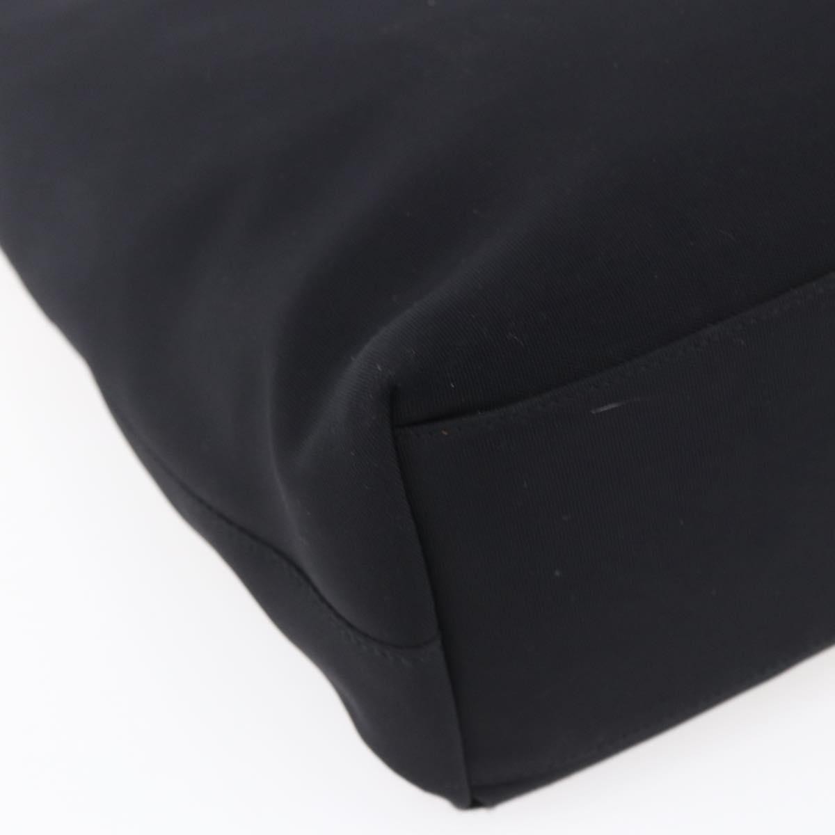 Salvatore Ferragamo Vintage Shoulder Bag Canvas, BLACK, CANVAS, Shoulder bag