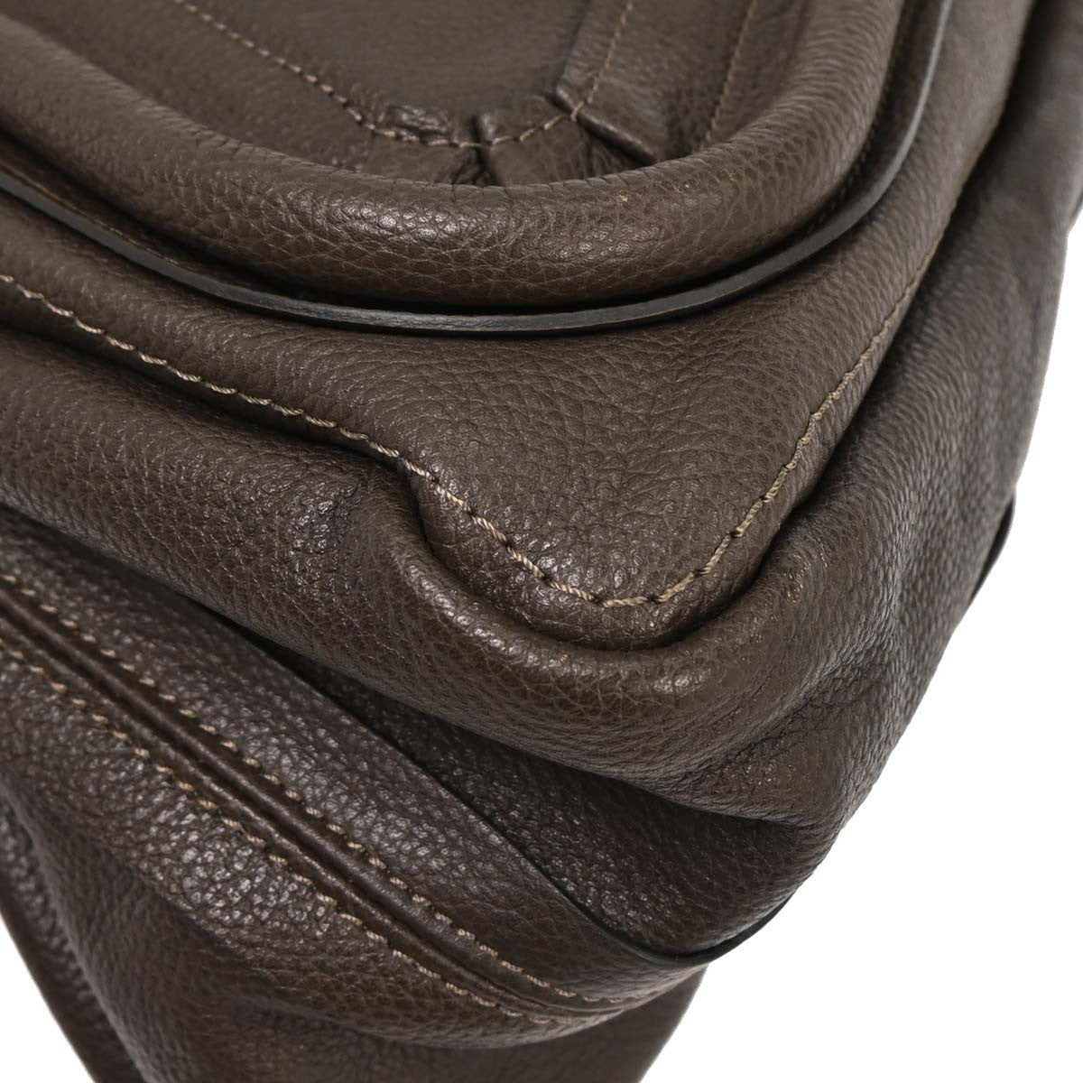 Chloe Paraty Top Handle Bag Leather, BROWN, LEATHER, Handbag