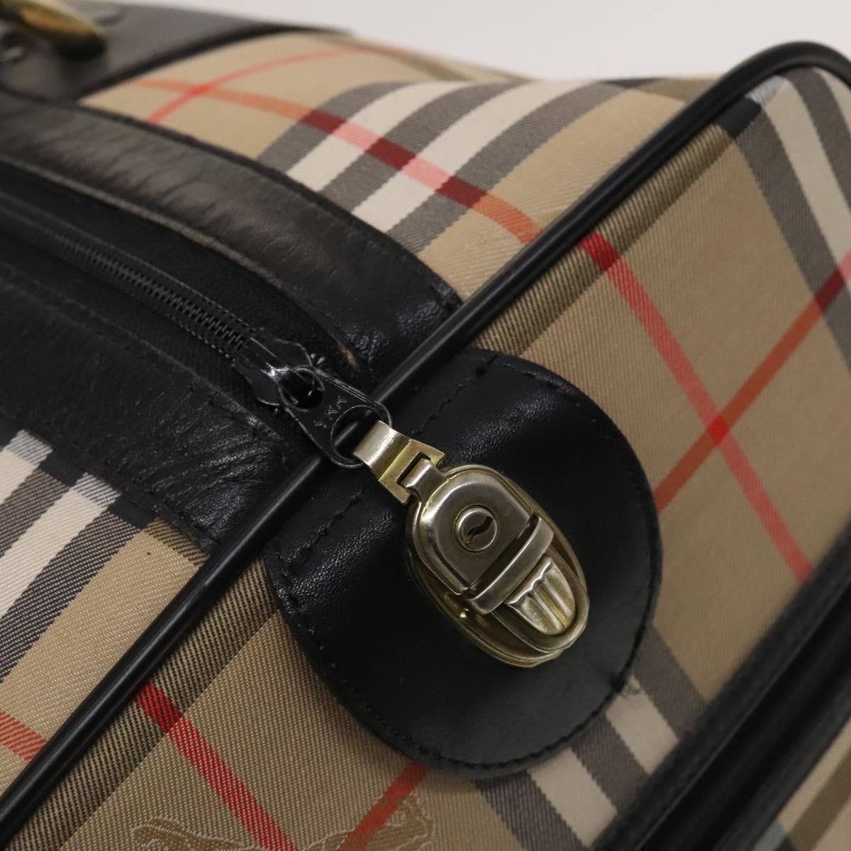 Burberry Vintage Duffle Bag Haymarket Coated Canvas, BEIGE, CANVAS, Travel bag