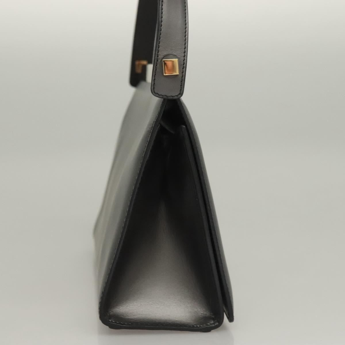 Gucci Vintage Shoulder Bag Leather, GRAY, LEATHER, Shoulder bag