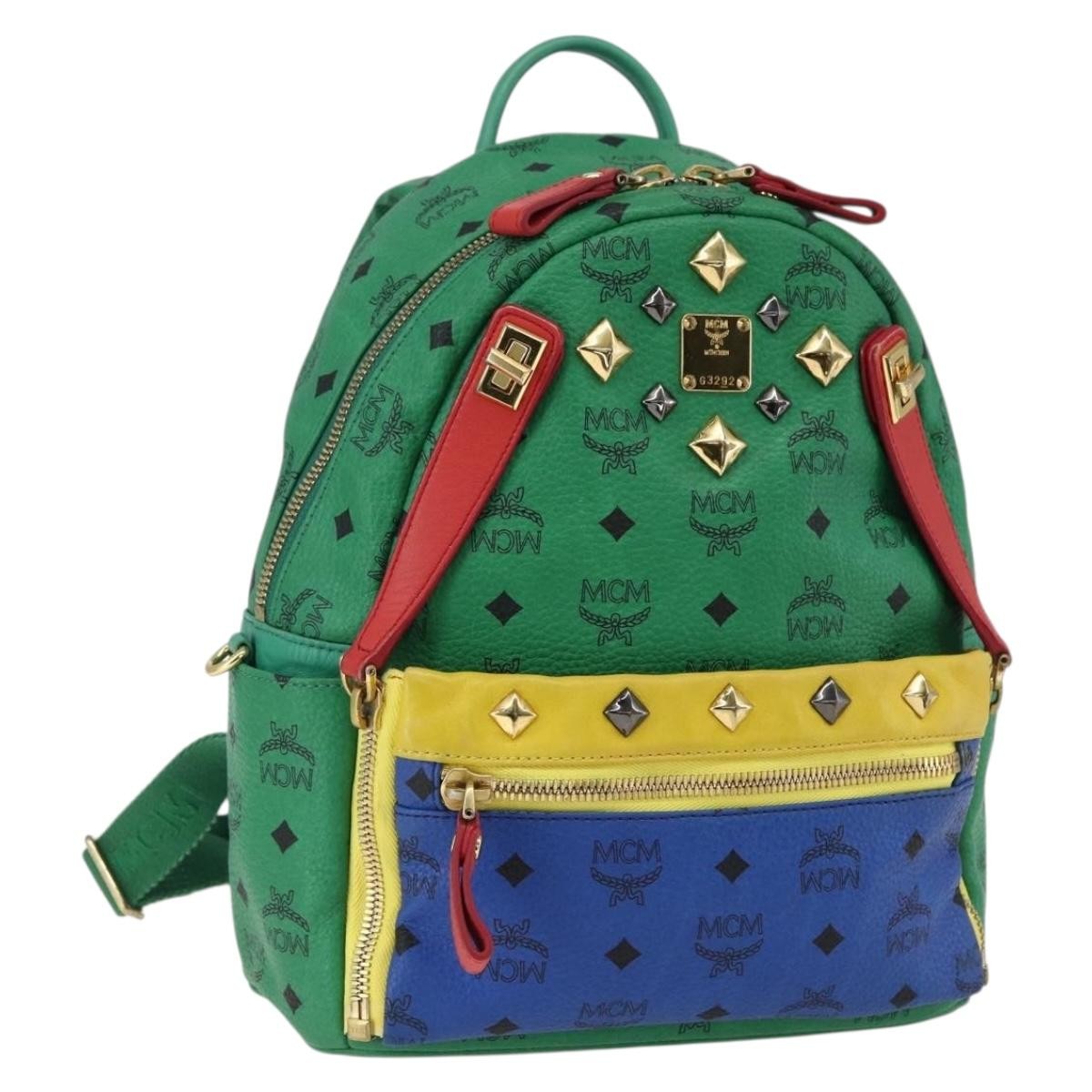 MCM Vintage Vicetos Backpack PVC Leather, Multicolour, PVC, Backpack