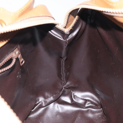 Celine Macadam Handbag Macadam with leather, BEIGE, CANVAS, Handbag