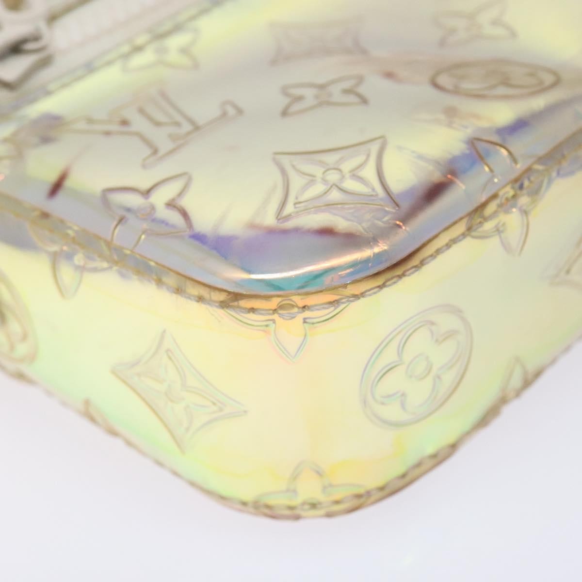 Louis Vuitton Pochette Volga Limited Edition Monogram Prism PVC, SILVER, PVC, Clutche & pouche