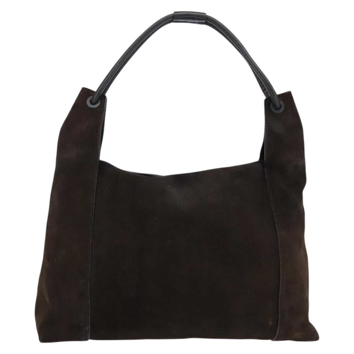 Gucci Hobo Shoulder Bag Suede, BROWN, SUEDE, Shoulder bag