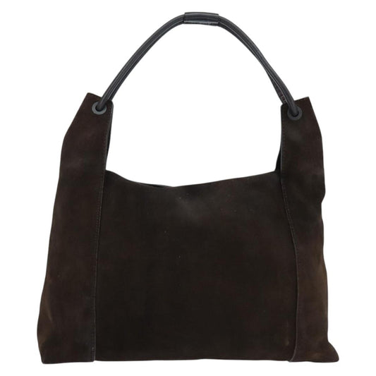 Gucci Hobo Shoulder Bag Suede, BROWN, SUEDE, Shoulder bag