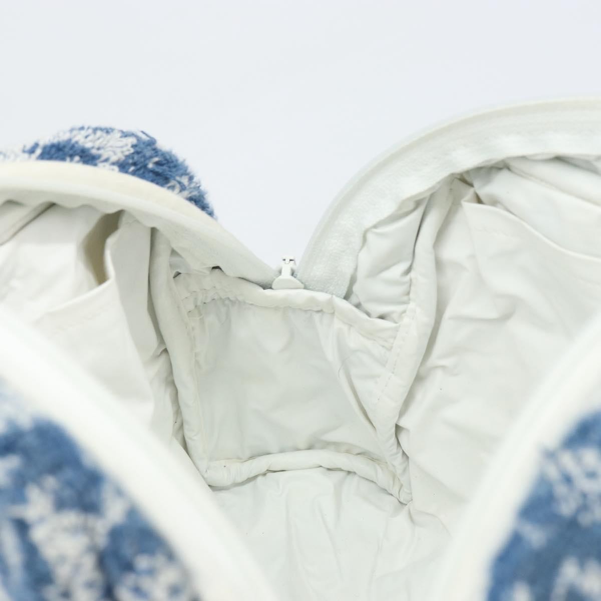 Christian Dior Vintage Trotter Handbag Canvas, BLUE, CANVAS, Handbag