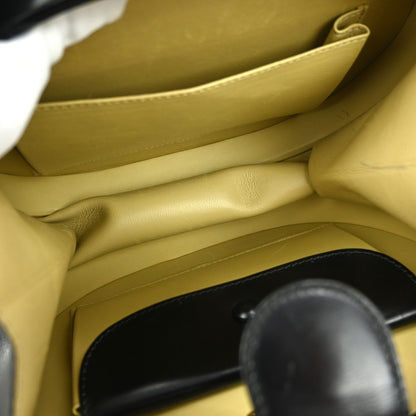 Loewe Anagram handbag Leather, BLACK, LEATHER, Handbag