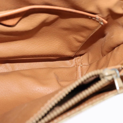 Celine Macadam Shoulder Bag PVC Leather, BEIGE, CANVAS, Shoulder bag