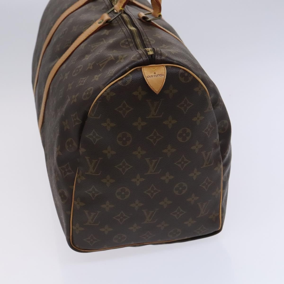 Louis Vuitton Keepall Bag Monogram Canvas, BROWN, CANVAS, Travel bag