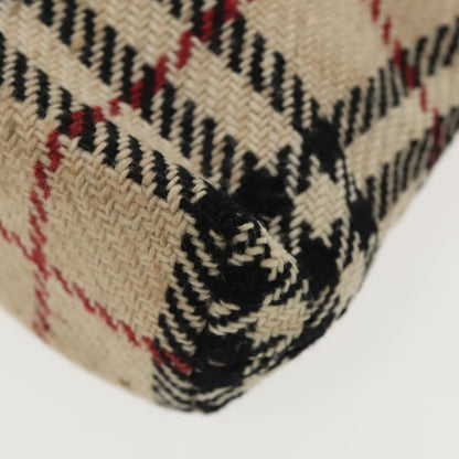 Burberry Nova check Pochette Canvas, BEIGE, CANVAS, Clutche & pouche