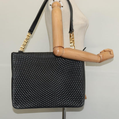 Bally Vintage Shoulder Bag Quilted leather, BLACK, LEATHER, Shoulder bag