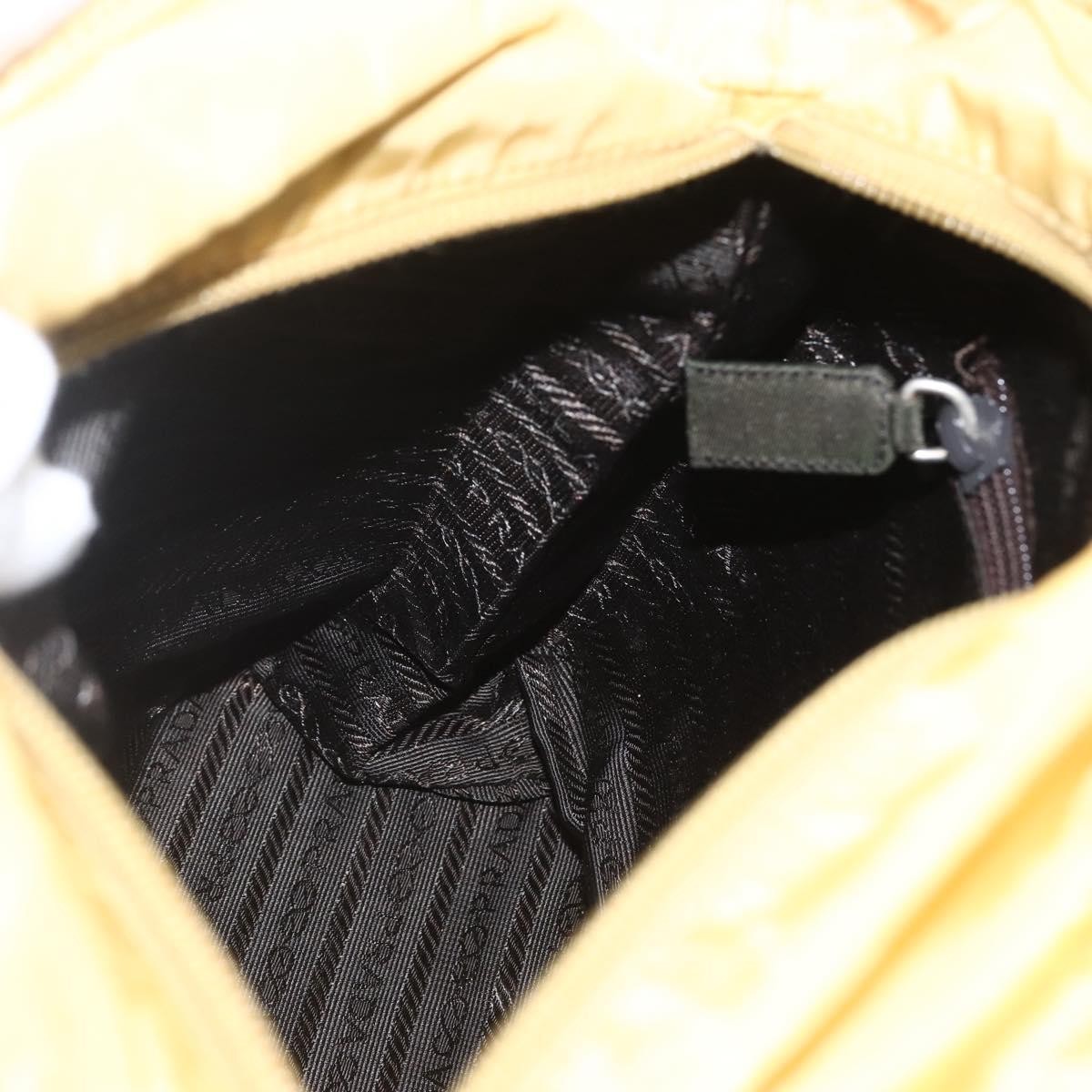 Prada Vintage Tote Tessuto, YELLOW, NYLON, Tote bag