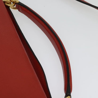 Salvatore Ferragamo Margot Satchel Leather, RED, LEATHER, Handbag