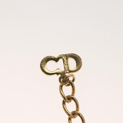 Christian Dior CD Round Pendant Necklace Metal and Crystals, GOLD, METAL, Necklace