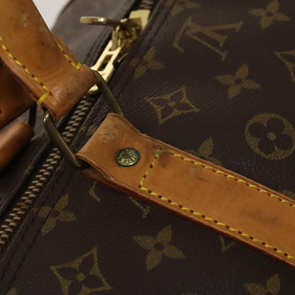 Louis Vuitton Keepall Bag Monogram Canvas, BROWN, CANVAS, Travel bag