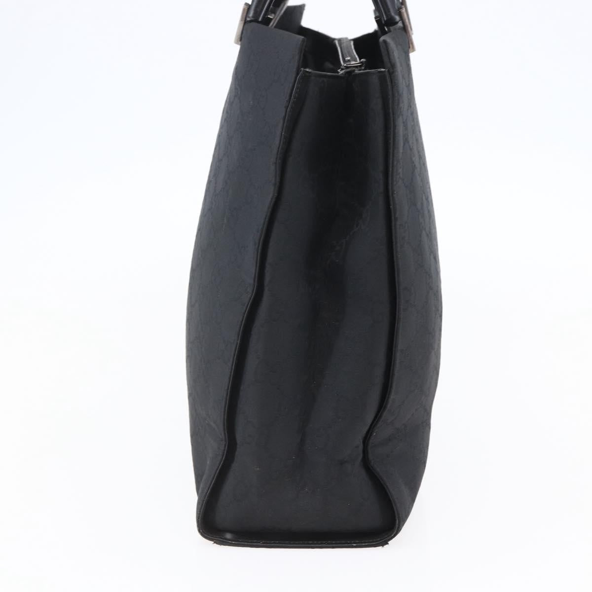 Gucci Vintage Bamboo Handle Tote GG Nylon, BLACK, NYLON, Tote bag