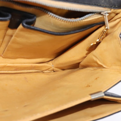 Celine Shoulder Bag Leather, BLACK, LEATHER, Shoulder bag