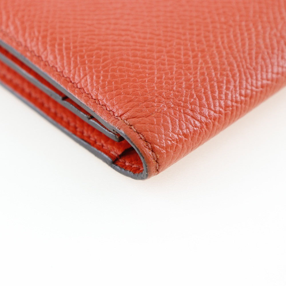 Hermes Bearn Wallet Epsom, ORANGE, LEATHER, Wallets