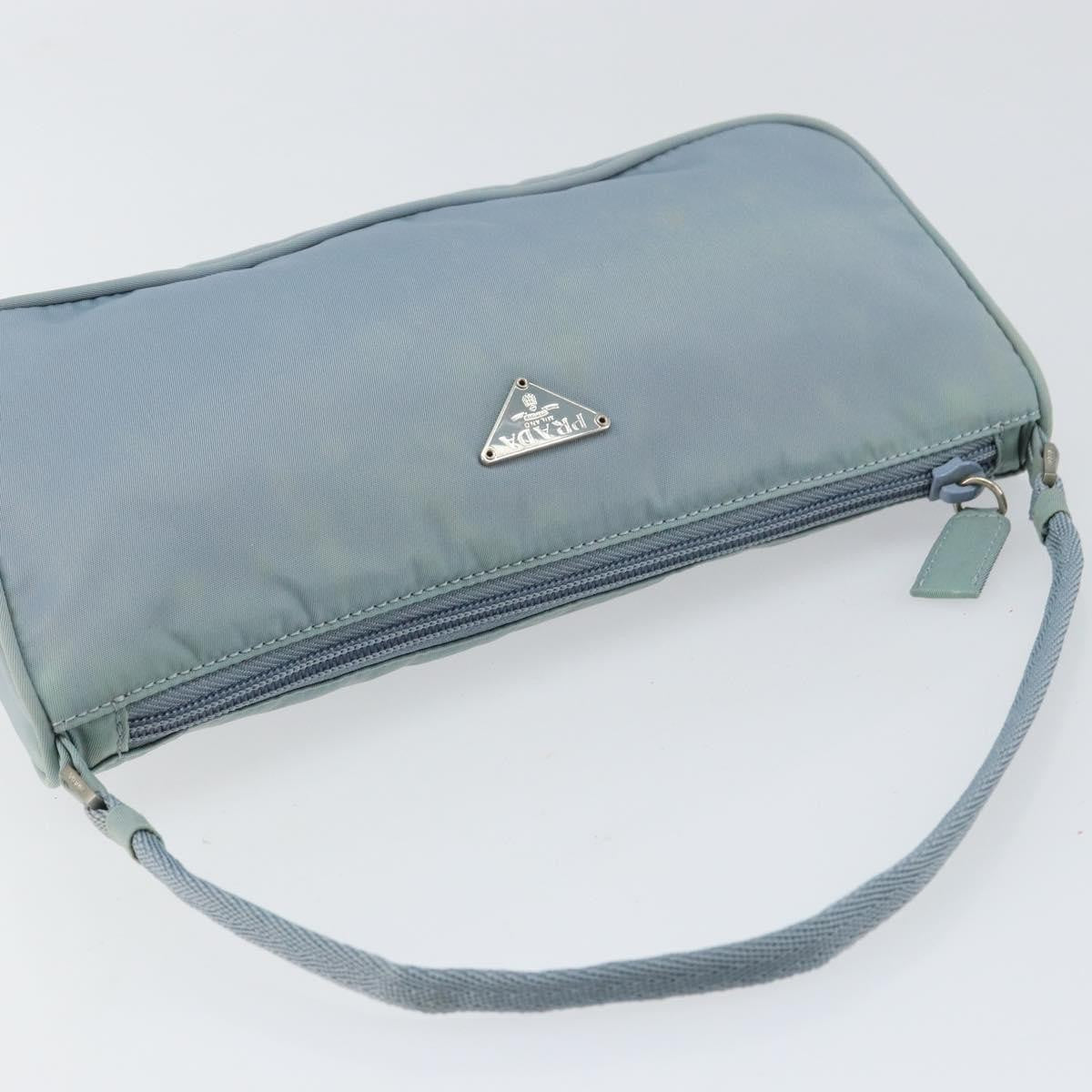 Prada Pochette Shoulder Bag Tessuto, BLUE, NYLON, Clutche & pouche
