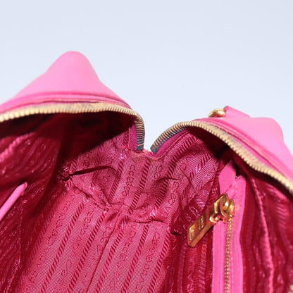 Prada Vintage Bauletto Bag Leather, PINK, LEATHER, Handbag