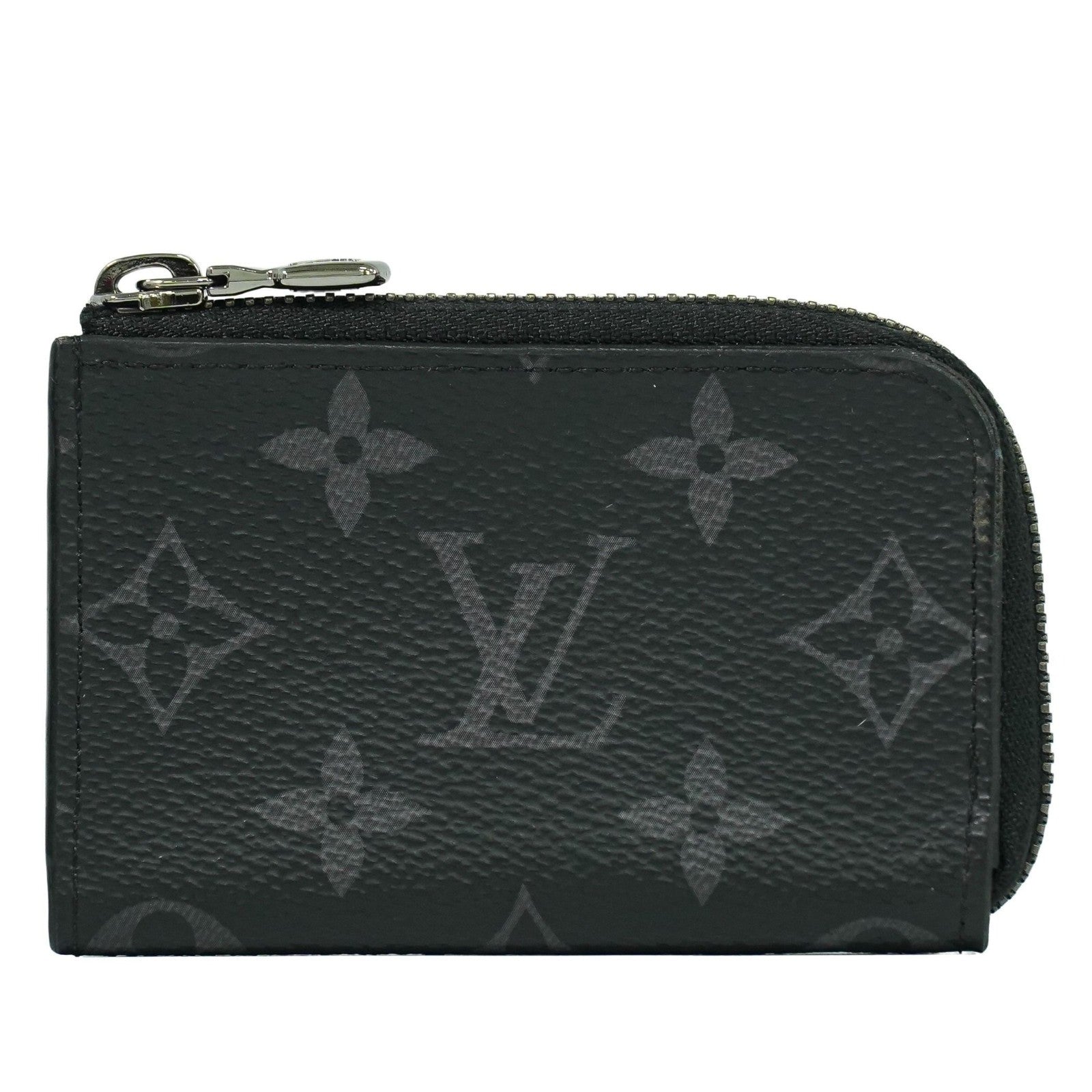 Louis Vuitton Eclipse Porte Monnaie Monogram Canvas, BLACK, CANVAS, Wallets
