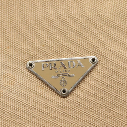 Prada Flat Tote Canvas, BEIGE, CANVAS, Tote bag