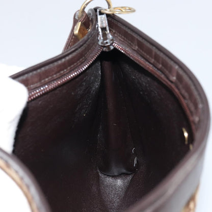 Christian Dior Vintage Trotter Shoulder Bag Canvas, BEIGE, CANVAS, Shoulder bag