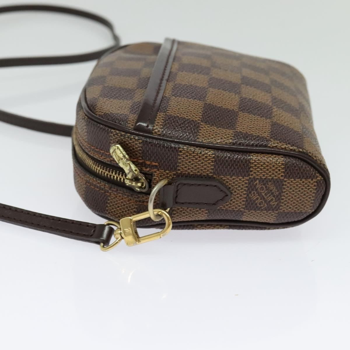 Louis Vuitton Ipanema Pochette Damier, BROWN, CANVAS, Shoulder bag