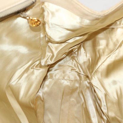 Chanel Resin Chain Handle Shoulder Bag Canvas, BEIGE, CANVAS, Shoulder bag