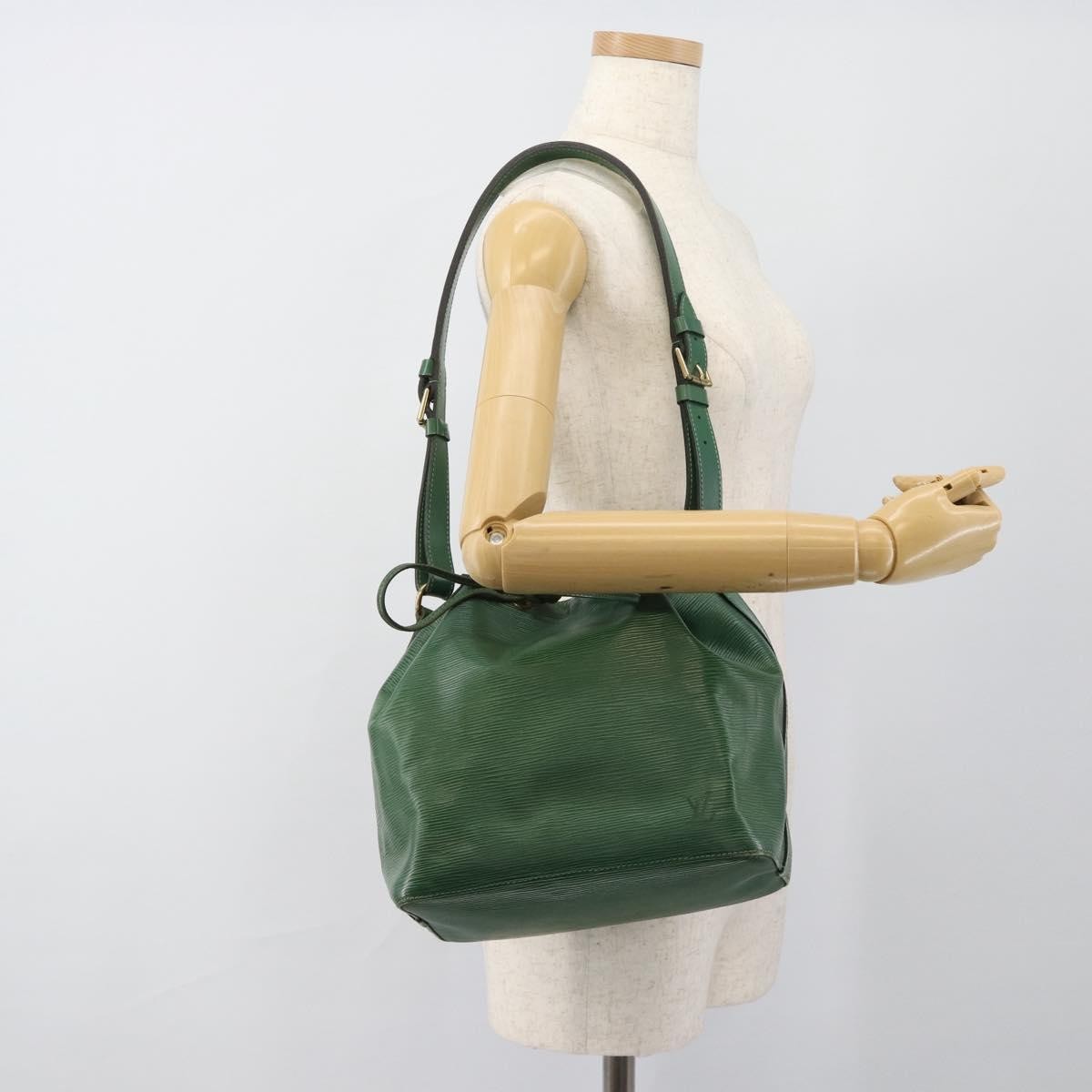 Louis Vuitton Petit Noe Handbag Epi Leather, Green, Leather, Shoulder Bag