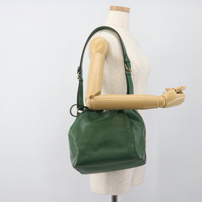 Louis Vuitton Petit Noe Handbag Epi Leather, Green, Leather, Shoulder Bag