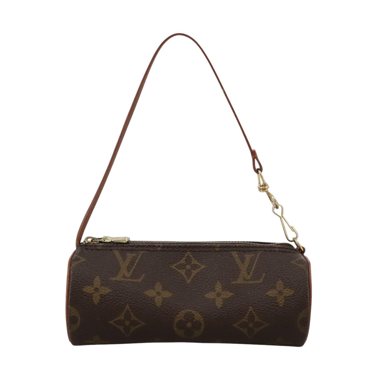 Louis Vuitton Papillon Pochette Monogram Canvas, BROWN, CANVAS, Clutche & pouche
