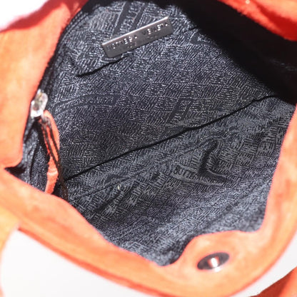 Bottega Veneta Hobo Suede, ORANGE, SUEDE, Handbag
