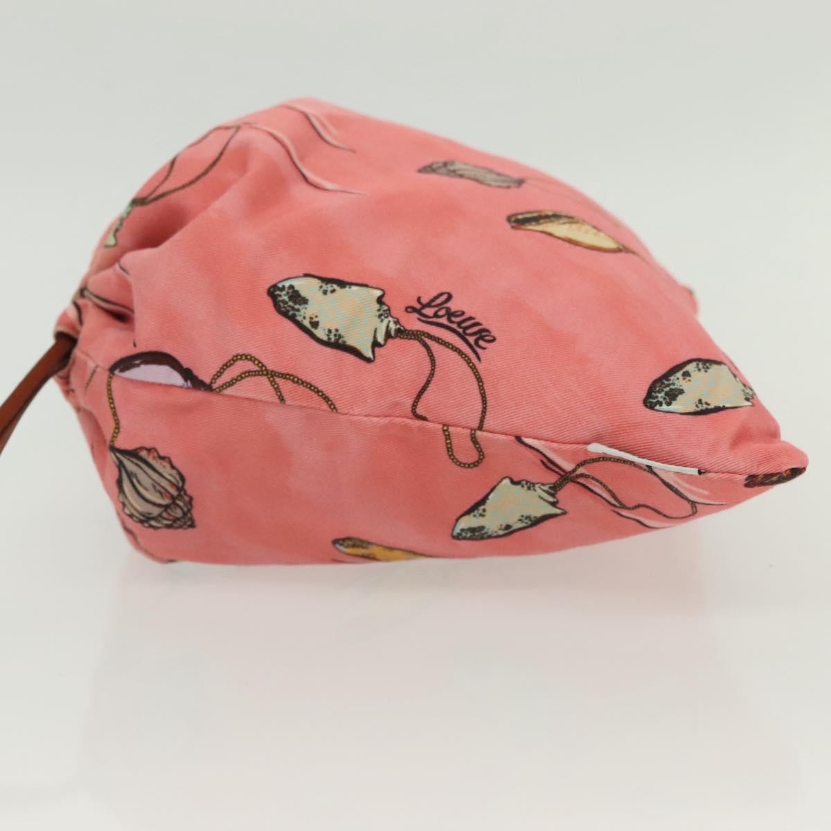 Loewe Drawstring Pouch Printed Canvas, PINK, CANVAS, Clutche & pouche