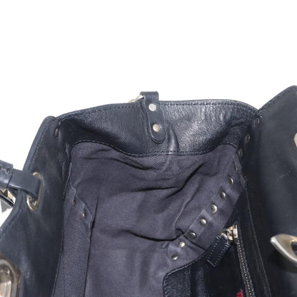 Valentino Garavani Rockstud Tote Textured Leather, BLACK, LEATHER, Tote bag