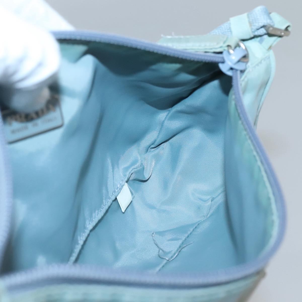 Prada Pochette Shoulder Bag Tessuto, BLUE, NYLON, Clutche & pouche