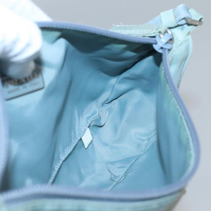 Prada Pochette Shoulder Bag Tessuto, BLUE, NYLON, Clutche & pouche