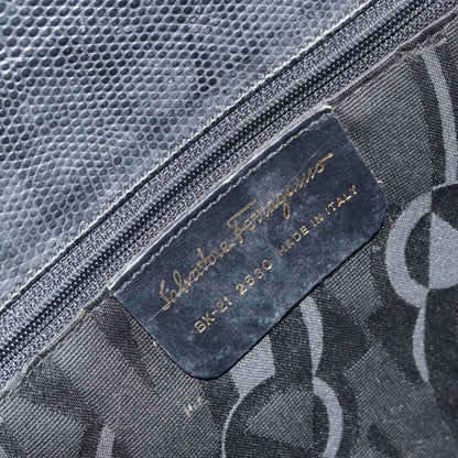 Salvatore Ferragamo Vala tote Leather, BLACK, LEATHER, Shoulder bag