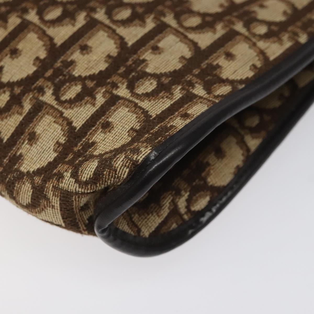 Christian Dior Vintage Trotter Shoulder Bag Canvas, BROWN, CANVAS, Shoulder bag