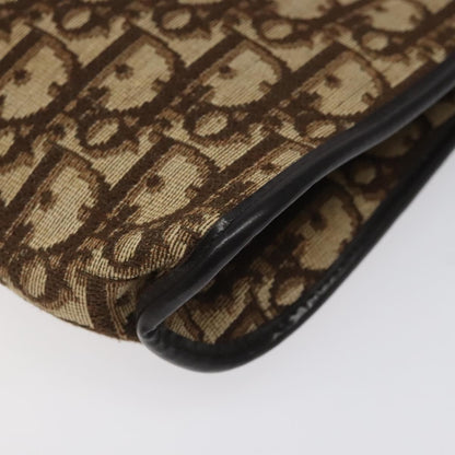 Christian Dior Vintage Trotter Shoulder Bag Canvas, BROWN, CANVAS, Shoulder bag