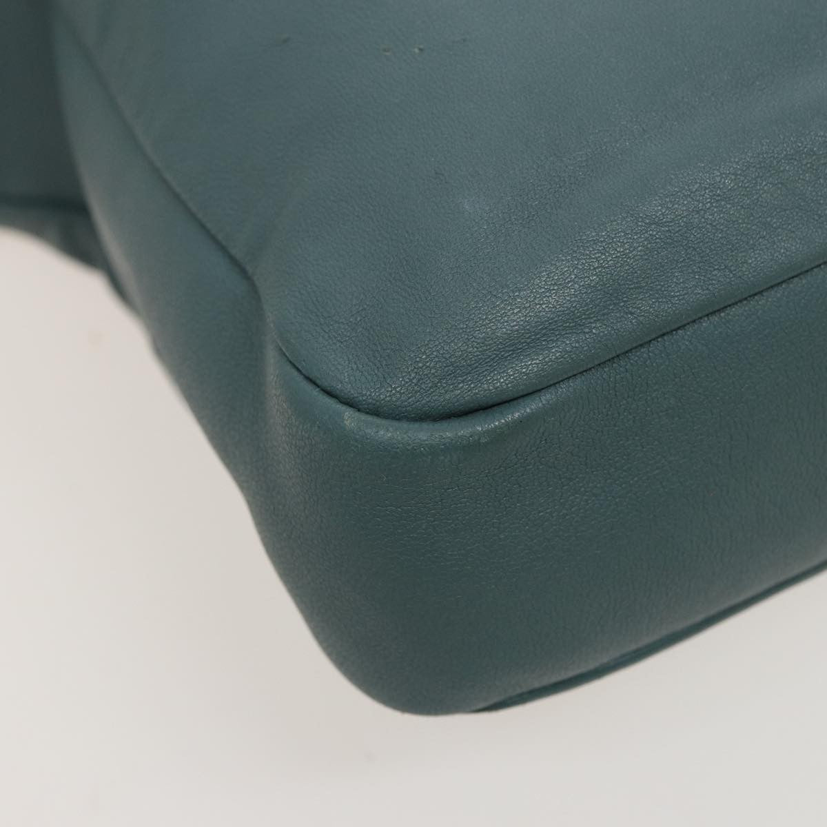 Chloe Vintage Shoulder Bag Leather, TURQUOISE, LEATHER, Shoulder bag