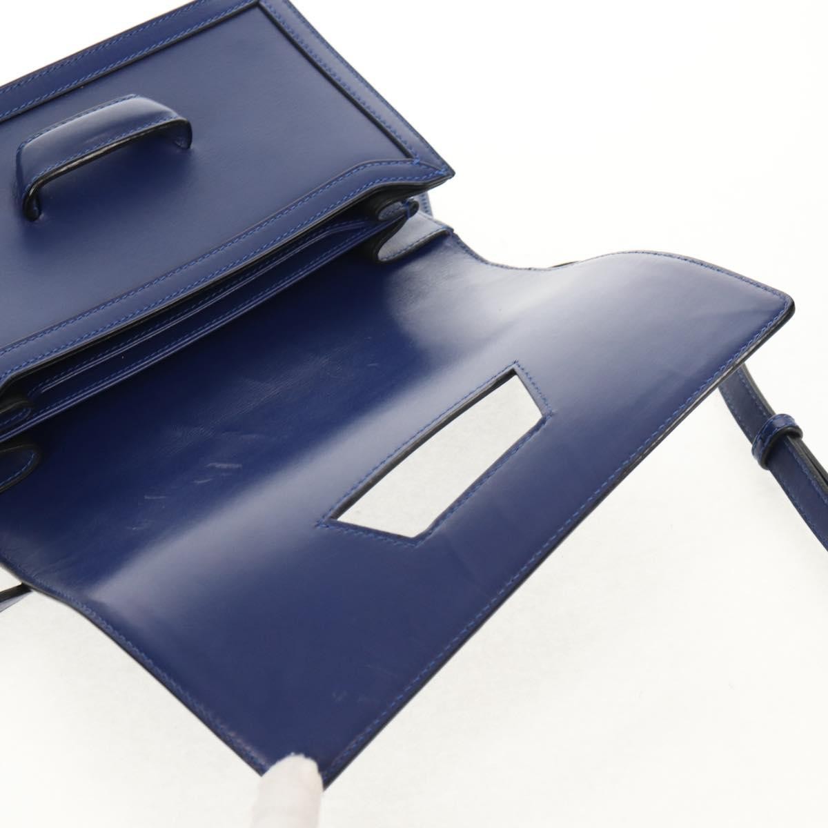 Loewe Barcelona Shoulder Bag Leather, BLUE, LEATHER, Shoulder bag