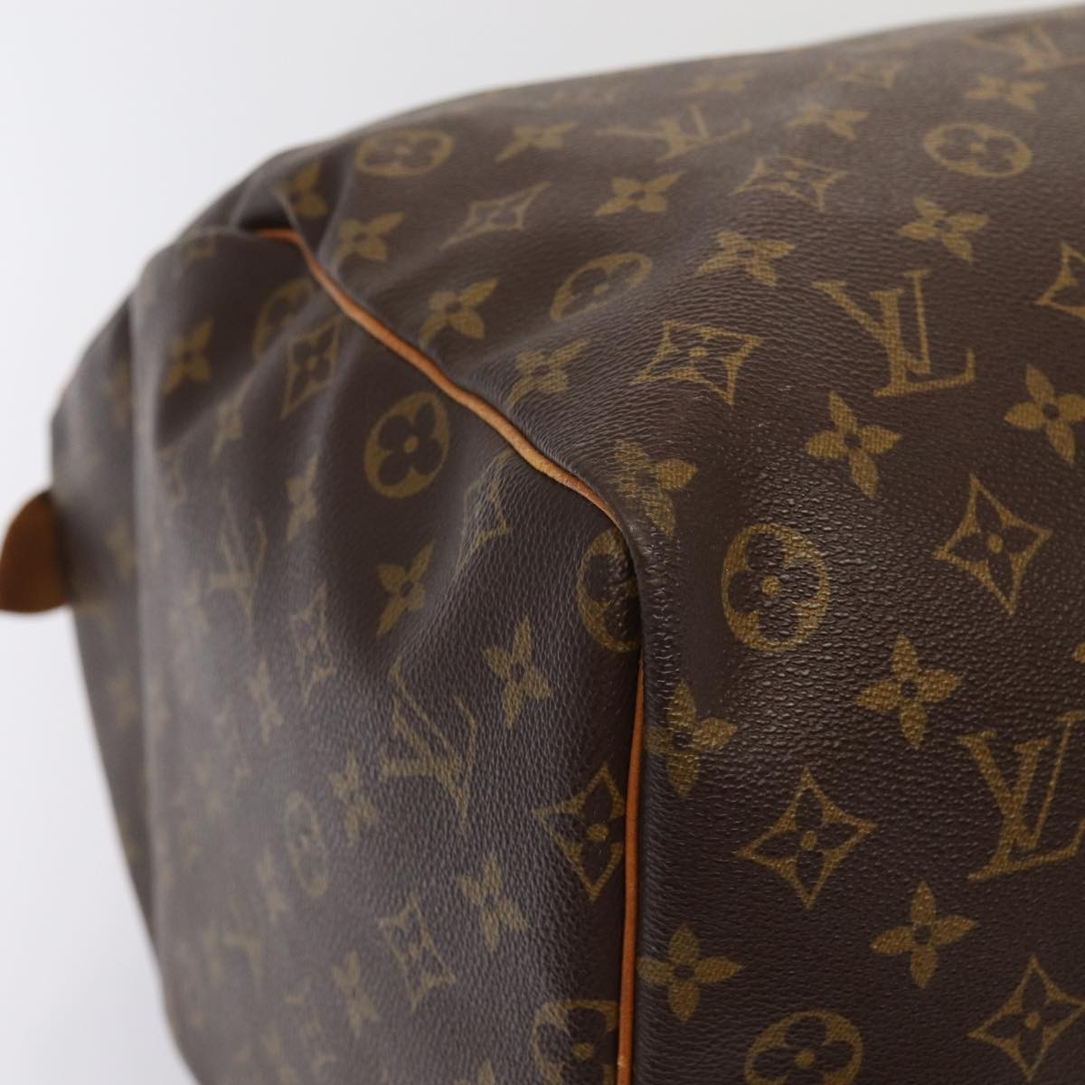 Louis Vuitton Keepall Bag Monogram Canvas, BROWN, CANVAS, Travel bag