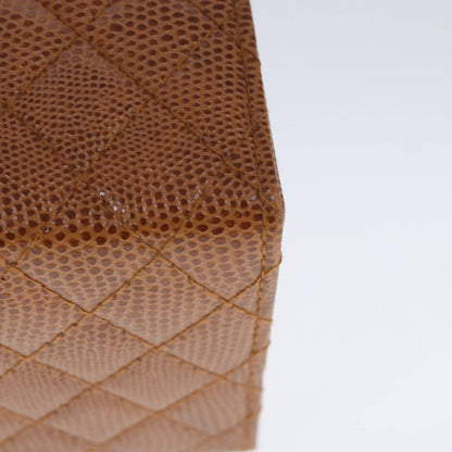 Fendi Vanity Clutch Leather, BROWN, LEATHER, Handbag