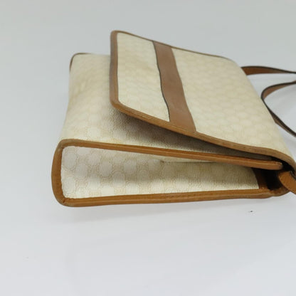 Celine Macadam Shoulder Bag PVC Leather, WHITE, PVC, Shoulder bag