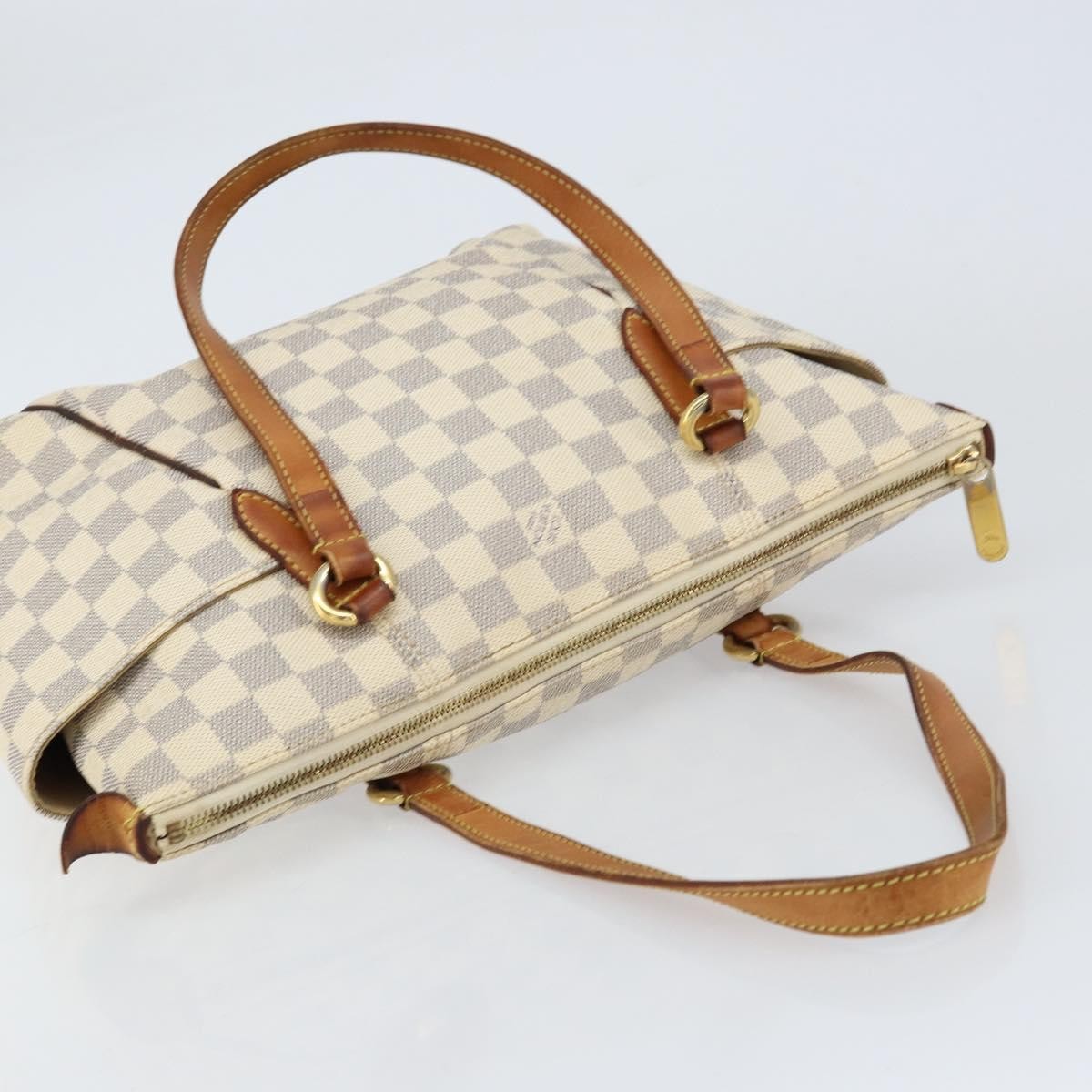 Louis Vuitton Totally Handbag Damier, WHITE, CANVAS, Tote bag