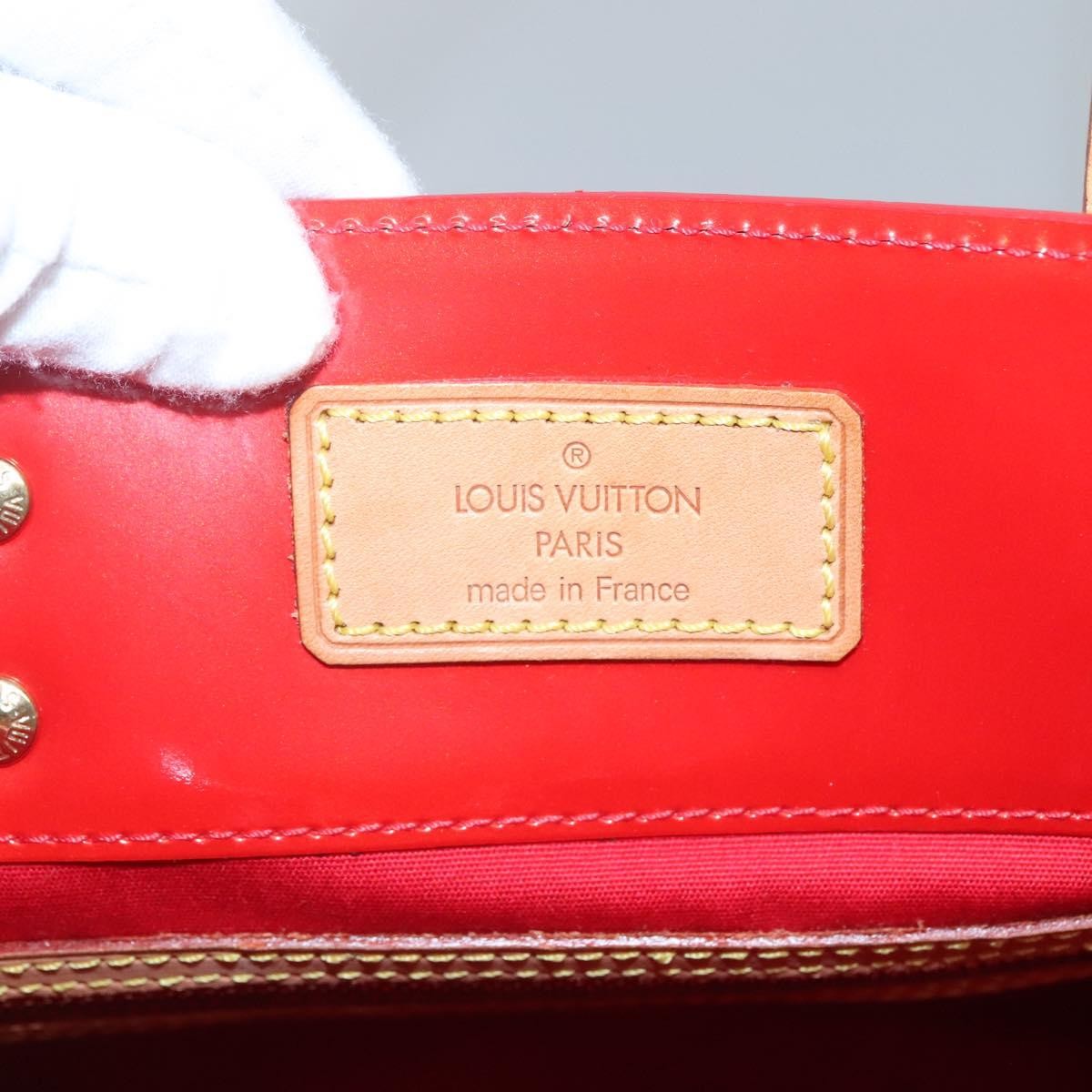 Louis Vuitton Reade Handbag Monogram Vernis, RED, PATENT_LEATHER, Handbag