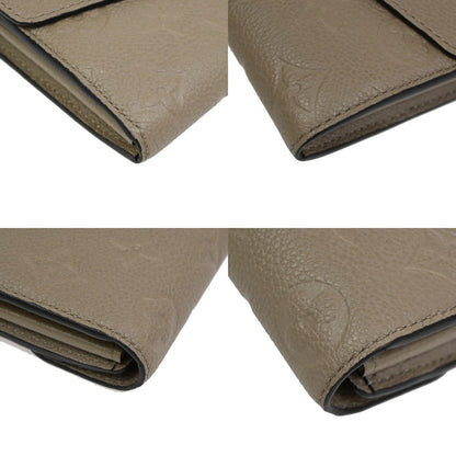 Louis Vuitton Portefeuille Sarah Wallet Monogram Empreinte, BEIGE, LEATHER, Wallets