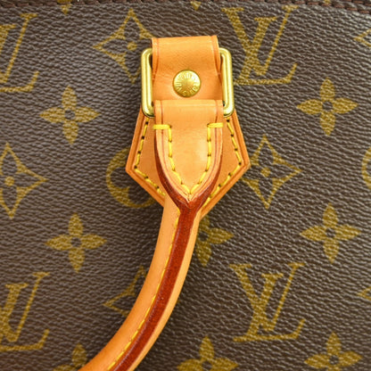 Louis Vuitton Alma Handbag Monogram Canvas, Brown, Canvas, Handbag