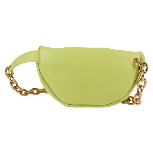 Bottega Veneta The Chain Pouch Leather, GREEN, LEATHER, Clutche & pouche